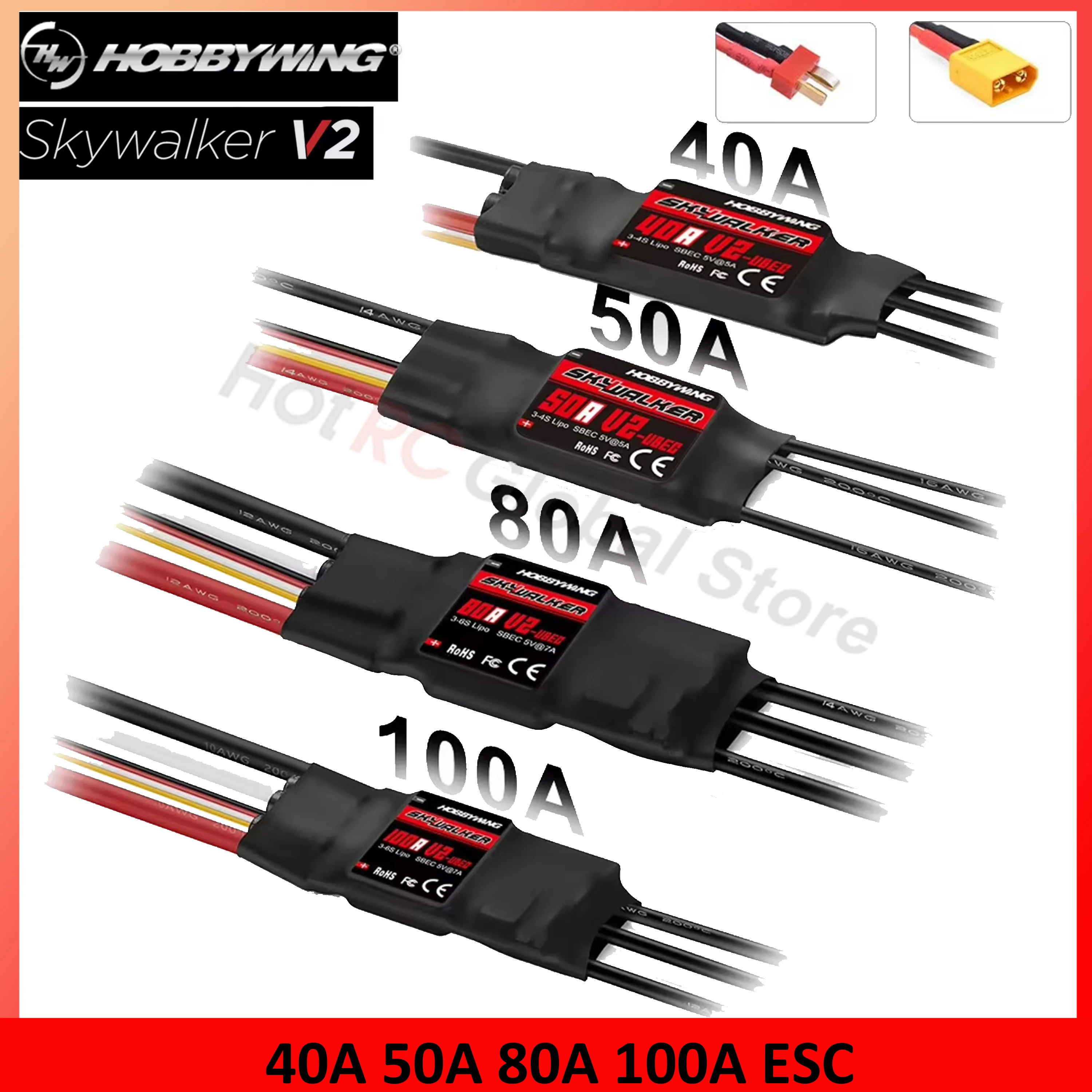 Drone Racing Motor - Hobby wing skywalker v2 serie 40a