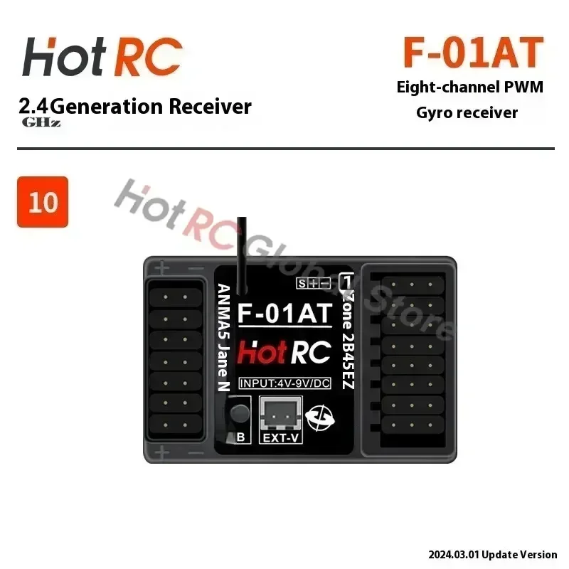 HOTRC 2,4GHz 4/6/8-Kanal F-04A – Drone Racing Receiver Bewertung und Preis