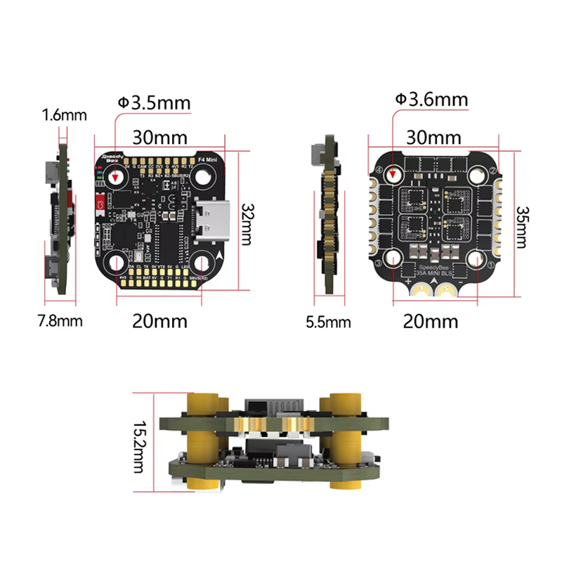 SpeedyBee F4 MINI Flugsteuerun – Drone Racing Flight Controller Bewertung und Preis