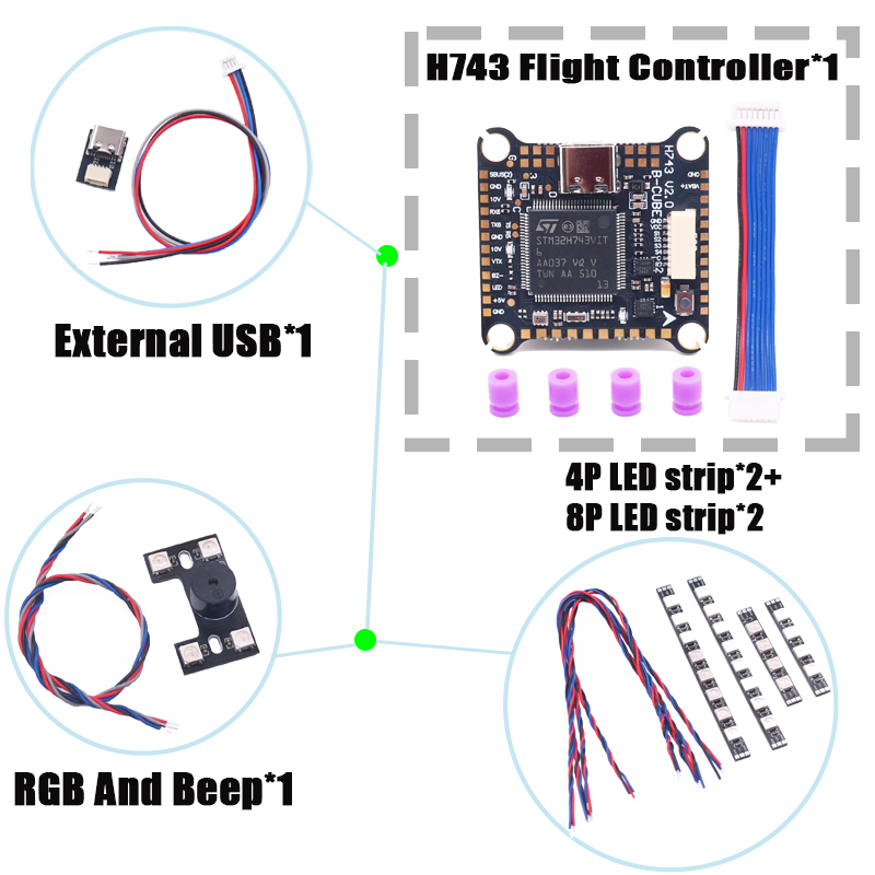 RCtoSky F4V3S PLUS F722 F745 H – Drone Racing Flight Controller Bewertung und Preis