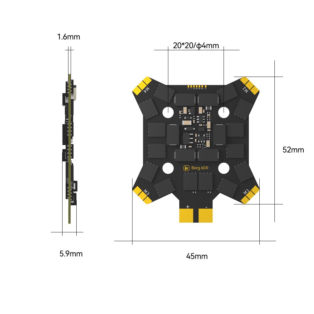 iFlight Borg Mini H7 (ICM42688 – Drone Racing Frame Bewertung und Preis