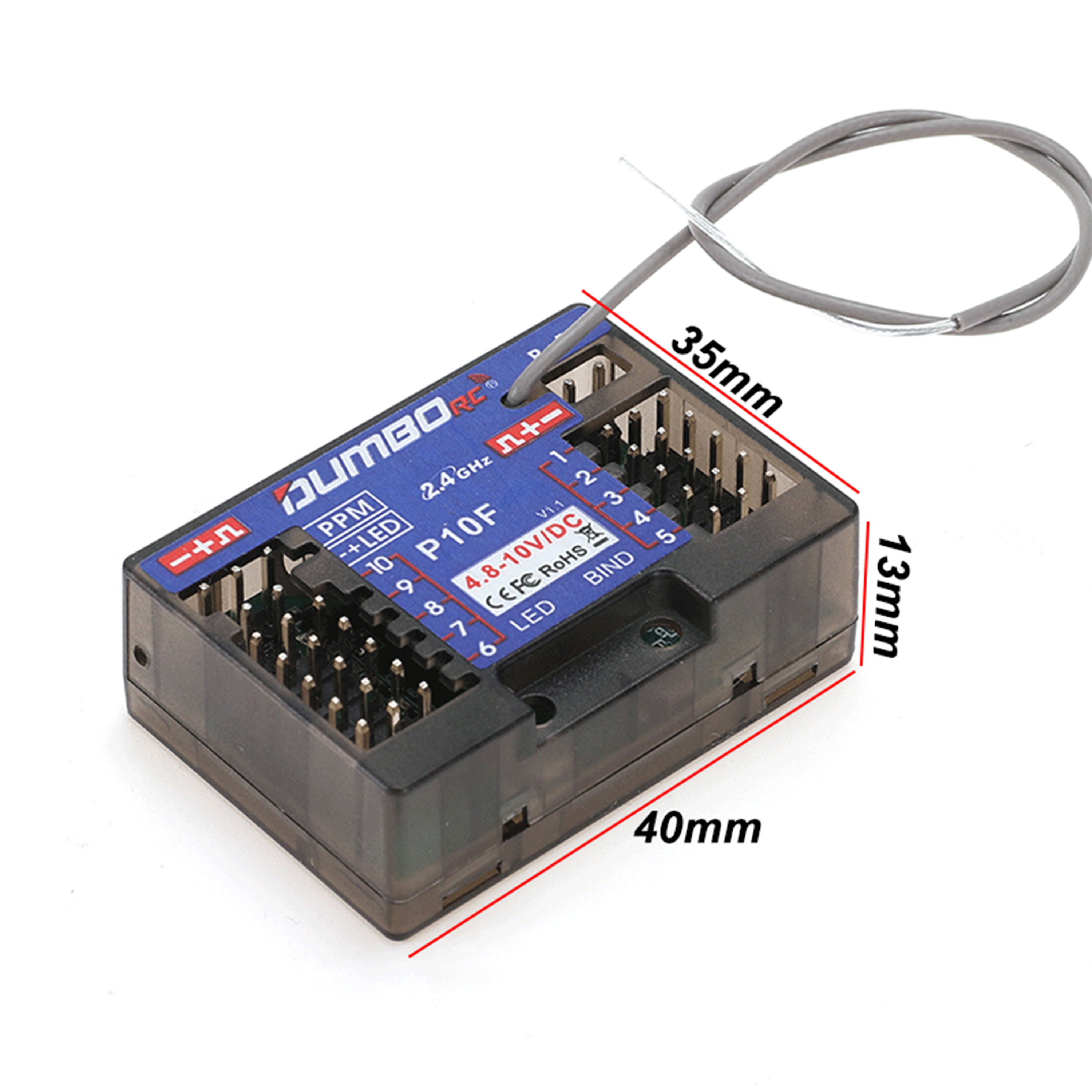 DUMBORC P10F P10FG 10CH 2,4 GH – Drone Racing Receiver Bewertung und Preis