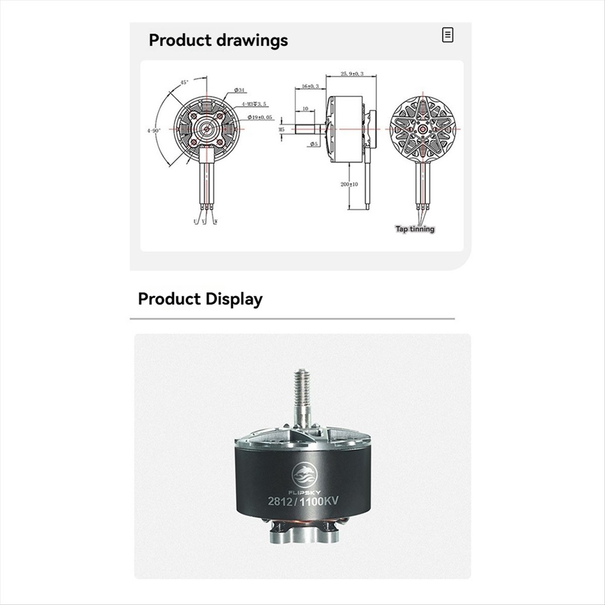 【Motorteile】 2812 1100KV Bürst – Drone Racing Motor Bewertung und Preis
